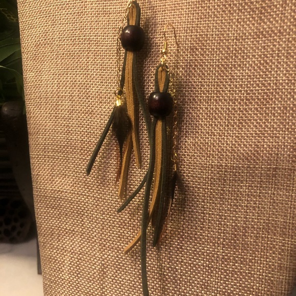 Leather Earrings - Picture 3 of 4